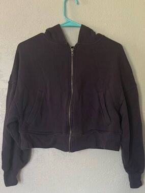 Wild fable purple zip jacket with hood